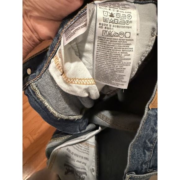 Levis 550 Relaxed Fit Tapered Leg Blue Denim Jeans Mens 36x34 Medium Wash - Picture 7 of 7